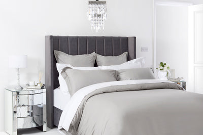 Organic Bedding Set Pewter – 100% Natural Cotton