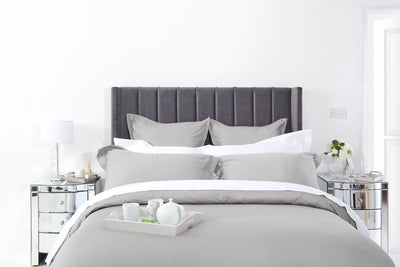 Organic Bedding Set Pewter – 100% Natural Cotton