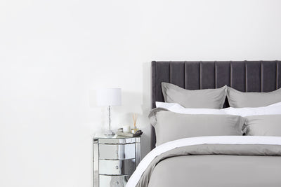 Organic Bedding Set Pewter – 100% Natural Cotton
