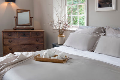 Organic Bedding Set Pewter – 100% Natural Cotton