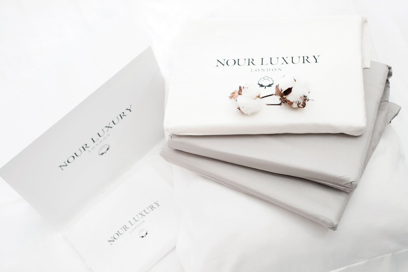 Organic Fitted Sheet Pewter – 100% Natural Cotton